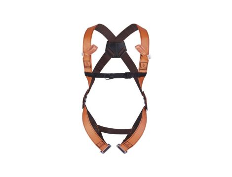 Szelki bezpieczeństwa 2 punkty zaczepowe 2 klamry regulujące pomarańczowe rozmiar L HAR12GT