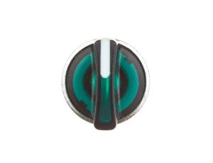 Głowica przełącznika sterowniczego 3-położeniowego 22mm zielona podświetlana IP69K ZB4BK1733
