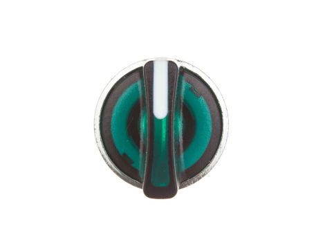 Głowica przełącznika sterowniczego 3-położeniowego 22mm zielona podświetlana IP69K ZB4BK1733