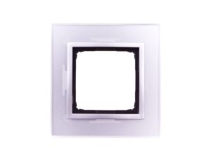 Simon 54 Nature Ramka pojedyncza szkło SREBRNA MGŁA DRN1/71