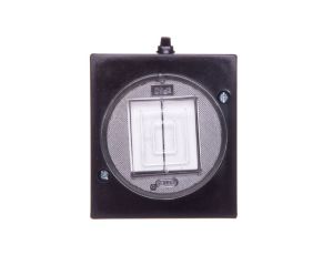 LAMBDA Łącznik hermetyczny świecznikowy IP44 czarny ŁNH-2LC/25