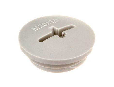Zaślepka poliestrowa M20 SKINDICHT BLK-M 20x1,5 jasnoszara 52006620 /100szt./