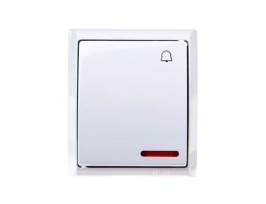 FALA Przycisk hermetyczny /dzwonek/ IP44 z podświetleniem biały ŁNH-6HS/00