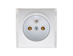 BIS Gniazdo pojedyncze z/u białe GN-1BZ/00