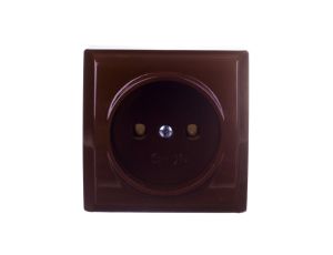 BIS Gniazdo pojedyncze b/u brązowe GN-1B/24