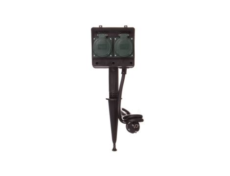 Gniazda ogrodowe z grotem ziemnym 4x230V/16A H07RN-F 3G1,5 1,5m 1154444