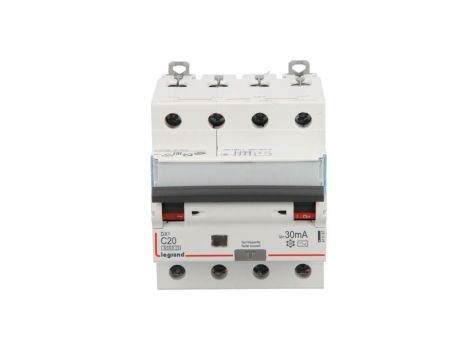 Wyłącznik różnicowo-nadprądowy 4P 20A C 0,03A typ AC P314 DX3 411187