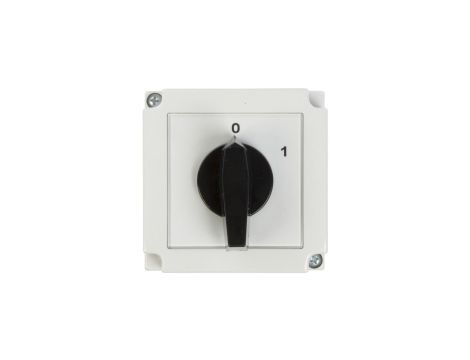 Łącznik krzywkowy 0-1 3P 25A w obudowie 4G25-10-PK R114 63-840306-031