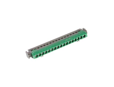 Listwa przyłączeniowa 17-otworów zielona IP2xZ17 004835