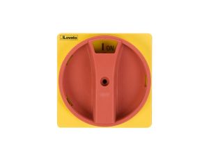 Pokrętło do drzwi żółto-czerwone z blokadą do GA..A, GA..C i GA..D GAX61