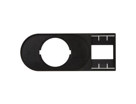 Tabliczka opisowa 75x30mm czarna prostokatna M22S-STDD-X 216394 /10szt./