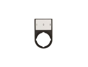 Tabliczka opisowa I-0-II 50x30mm czarna prostokątna M22S-ST-X93 216486