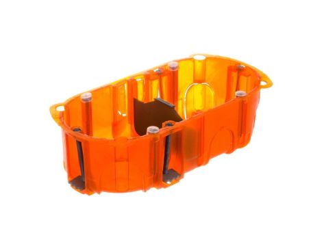 Puszka do betonu 72mm 143x 40mm Ze śrubami czerwony Batibox 080102