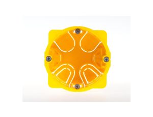Puszka 67mm p/t regips 50mm żółty Batibox 080051