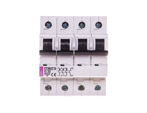 Wyłącznik nadprądowy 3P+N D 32A 10kA AC ETIMAT10 002156719