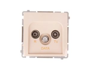 Simon Basic Gniazdo antenowe RD/TV/DATA be?owe BMAD.01/12