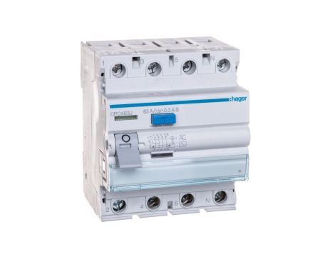 Wyłącznik różnicowoprądowy 4P 63A 0,3A typ AC -S CPC463J