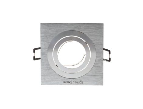 Oprawa punktowa 1x50W GX5,3 IIIkl. 12V IP20 SEIDY CT-DTL50-AL kwadrat 18281