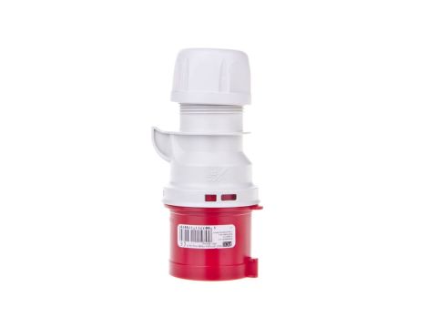 Wtyczka przenośna 32A 3P 400V czerwona IP44 SHARK 023-9