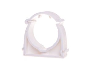 Uchwyt zamykany bezhalogenowy do rur gładkich UZHF 32 biały 68334 /100szt./