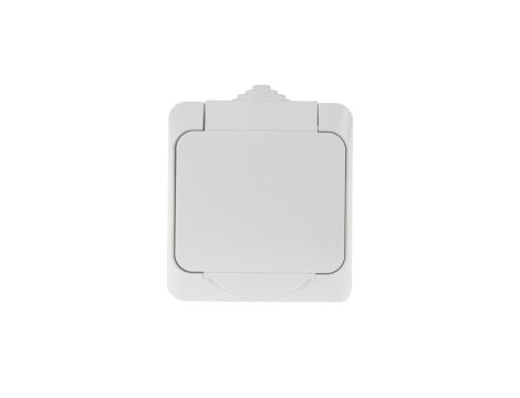 Cedar Plus Gniazdo pojedyncze biały z/u 16A IP44 WDE000540