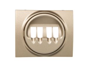 SISTENA LIFE Plakietka gniazda głośnikowego podwójnego titan 771425