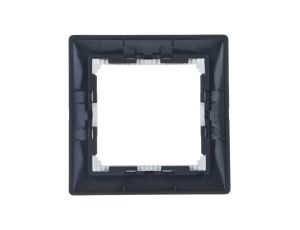 VALENA Ramka pojedyncza czarna/srebro 770391