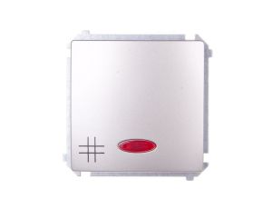 Simon Basic Łącznik krzyżowy z podświetleniem LED, szybkozłącza, satynowy BMW7L.01/29