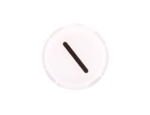 Soczewka przycisku 22mm płaska biała z symbolem START I M22-XDL-W-X1 218296