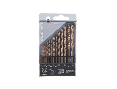 Wiertła do metalu HSS-Co 1.5-6.5 mm 57H088 /zestaw 13 szt./