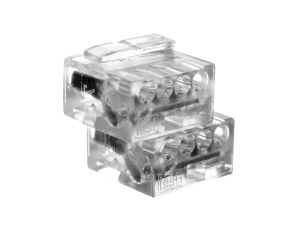 Szybkozłączka MIKRO 4x 0,6-0,8mm2 transparentna 243-144 /opak.100szt./