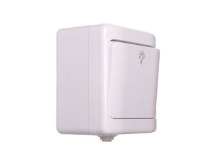 BRYZA Przycisk hermetyczny /światło/ IP54 biały 180403 /20szt./