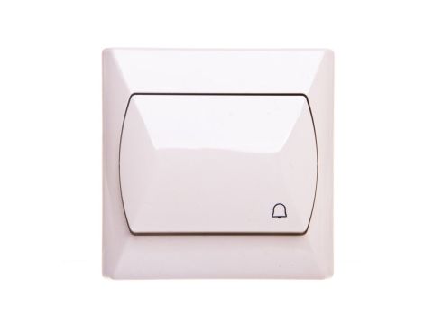 AKCENT Przycisk /dzwonek/ beżowy ŁP-6A/01