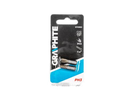 Końcówki wkrętakowe PH3 x 25 mm, 2 szt. /5kpl./