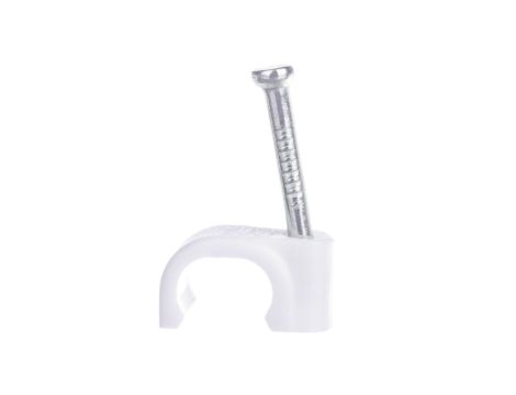 Uchwyt płaski do przewodów z gwoździem FLOP-8/6 27.86 /100szt./