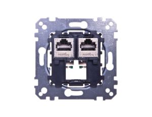 Merten Gniazdo komputerowe podwójne RJ45 kat.5e F/STP MTN4575-0012