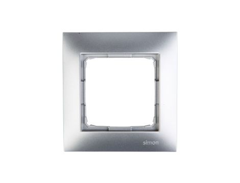 Simon 54 Premium Ramka pojedyncza srebrny mat /do karton-gips/ DRK1/43