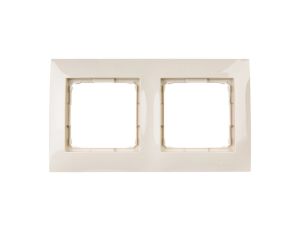 Simon 54 Premium Ramka podwójna kremowa DR2/41