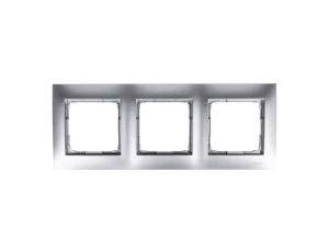 Simon 54 Premium Ramka potrójna srebrny mat DR3/43