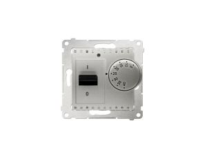 Simon 54 Regulator temperatury z czujnikiem zewn.5-40C IP20 srebrny mat DRT10Z.02/43