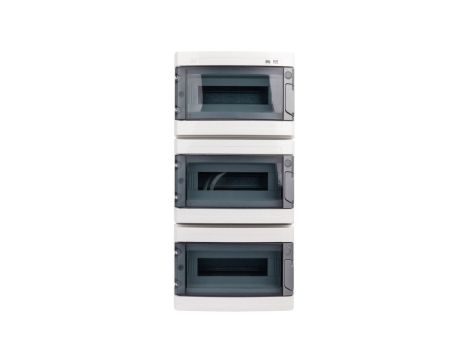 Rozdzielnica hermetyczna EP-LUX RN 3x12 1000V AC 1500V DC PE+N dymny IP65 1958-01