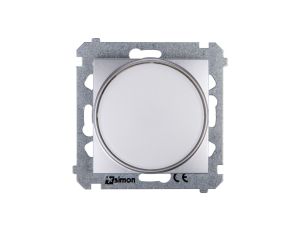Simon 54 Sygnalizator świetlny LED białe światło srebrny mat DSS1.01/43