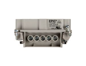 Wkład złącza 10P+PE męski 16A 500V EPIC H-BE 10 SS 10192000
