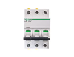 Wyłącznik nadprądowy 3P B 20A 6kA AC iC60N-B20-3 Acti9 A9F03320