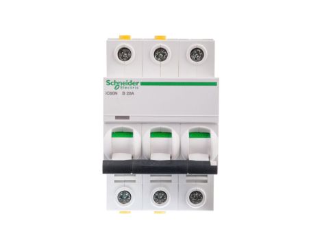 Wyłącznik nadprądowy 3P B 20A 6kA AC iC60N-B20-3 A9F03320