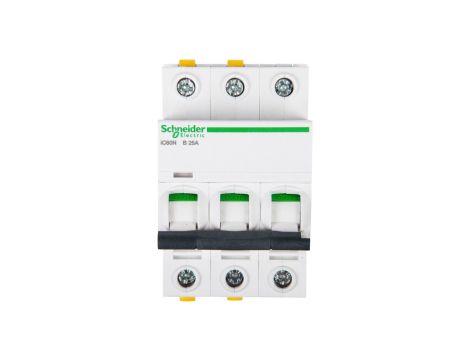 Wyłącznik nadprądowy 3P B 25A 6kA AC iC60N-B25-3 A9F03325