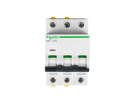Wyłącznik nadprądowy 3P B 40A 6kA AC iC60N-B40-3 A9F03340