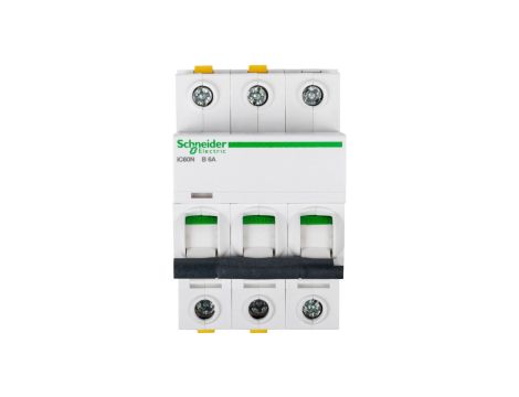 Wyłącznik nadprądowy 3P B 6A 6kA AC iC60N-B6-3 A9F03306