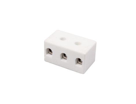 Złączka gwintowa porcelanowa 10mm 3-tory biała z 2 otworami montażowymi CPO-15A-3P 80723516