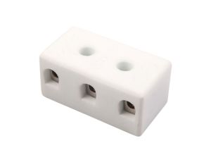 Złączka gwintowa porcelanowa 4mm 3-tory biała z 2 otworami montażowymi CPO-5A-3P 80713516